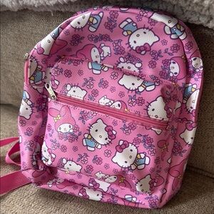 Hello Kitty Pink and White Cartoon Character Bag